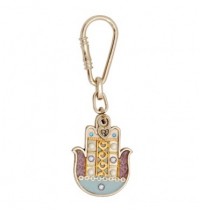 Velvet Hamsa Hand Key Chain